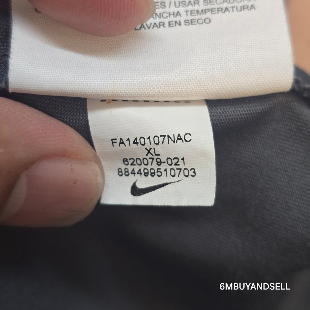 Nike Golf Tour Performance Dri-FIT Polo Shirt Grey Neon Yellow 620079-021 XL - Picture 8 of 13